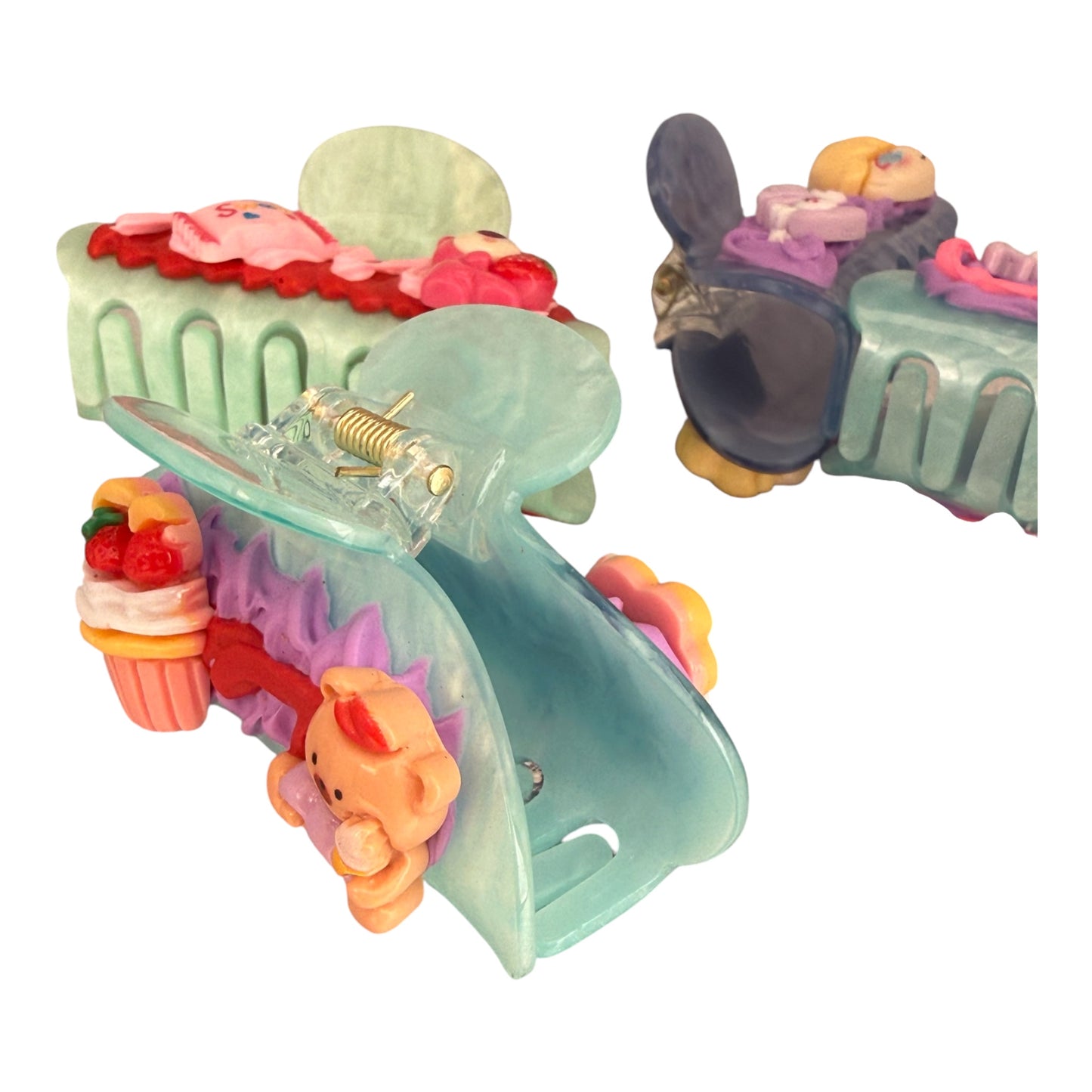 Candy Cloud Claw Clip-
Decoden Glue Art & Charm