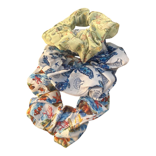 Ocean Oracle: Premium Soft Scrunchies Set