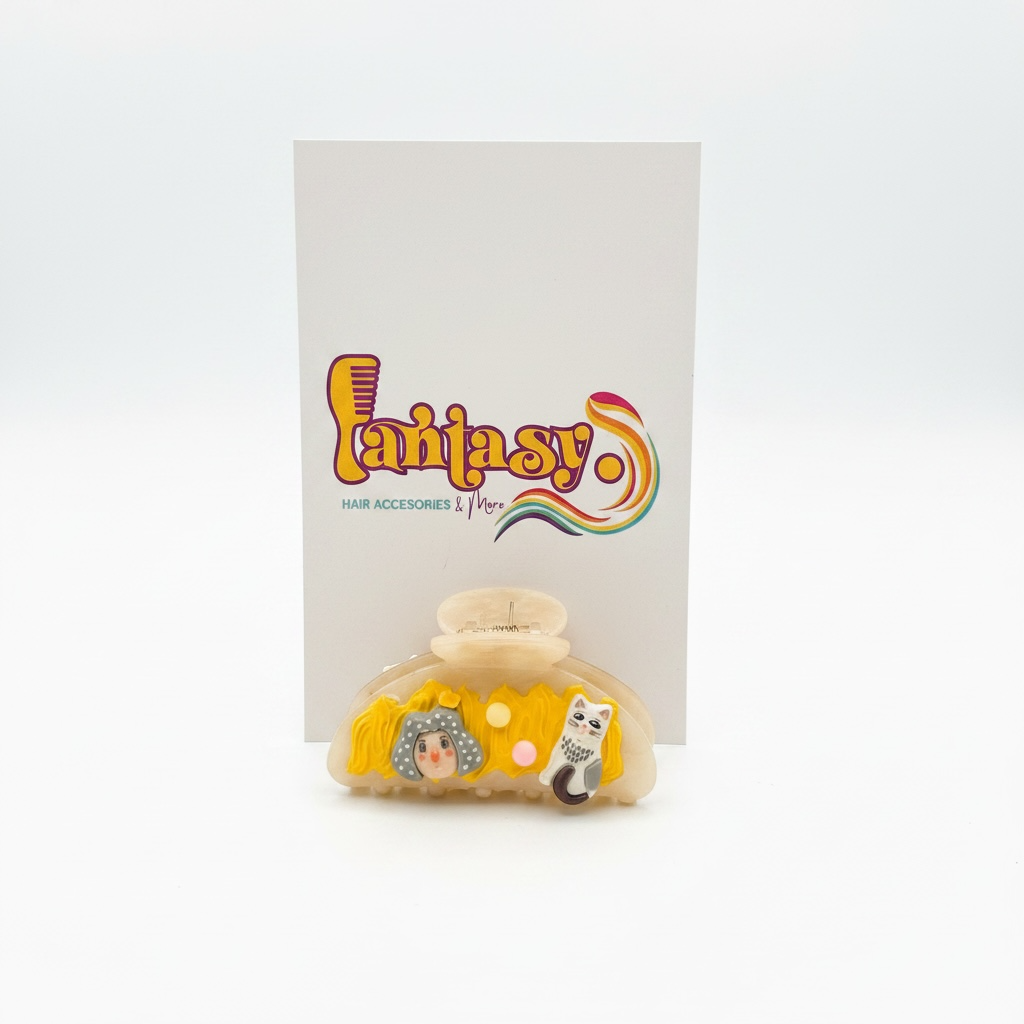 Candy Cloud Claw Clip-
Decoden Glue Art & Charm