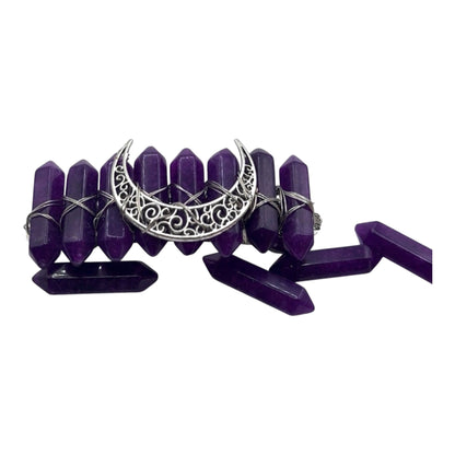 Witchy Vibes: Amethyst Moon Magic Hair Barrette