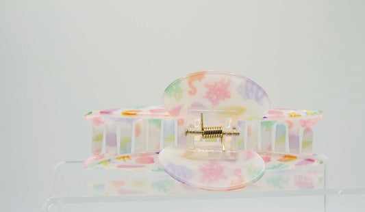 The Coral Reef – Vibrant Marine Life Claw Clip