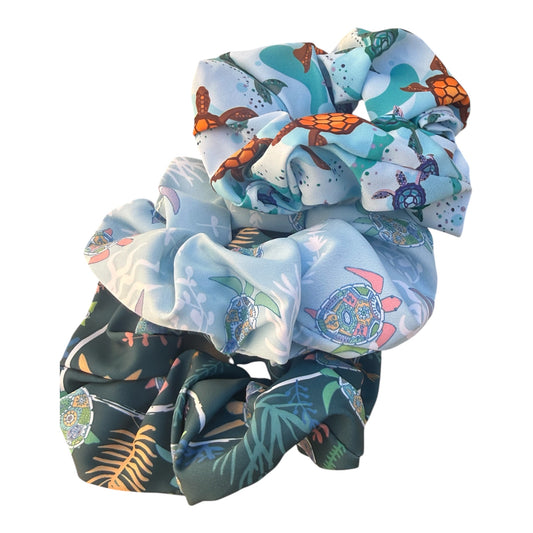 Ocean Oracle: Premium Soft Scrunchies Set