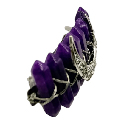 Witchy Vibes: Amethyst Moon Magic Hair Barrette