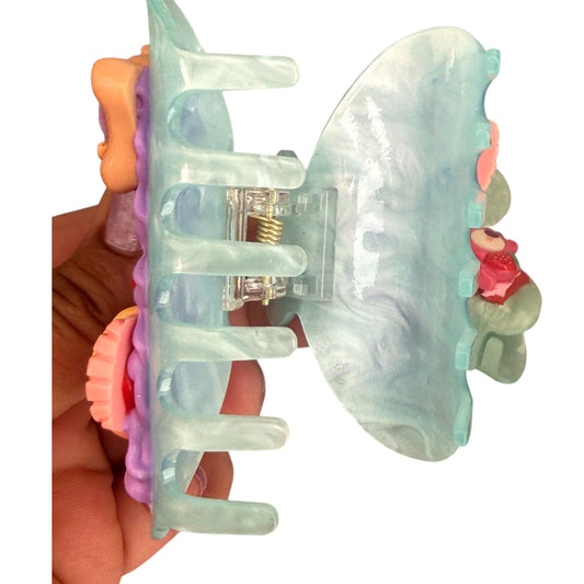 Candy Cloud Claw Clip-
Decoden Glue Art & Charm